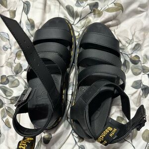 Dr. Martens Black Platform Sandals